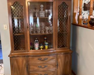 Curved glass French Provincial China 50"x16"70