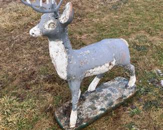 Vintage Concrete Deer