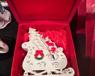 Lenox Joyous Tidings Sleigh Ornament
