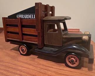 Vintage Wooden Ghirardelli Chocolate Delivery Truck