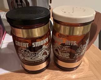 Great Smoky Mountains Siesta Ware Amber Barrel Mugs Set of