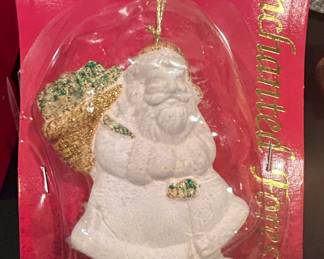 Enchanted Forest Santa Claus Christmas Ornament second image