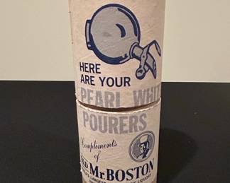 Old Mr. Boston Pearl White Pourers Set