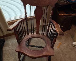 Antique Potty Training Rocking Chair