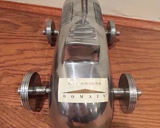 Vintage Cast Aluminum Art Deco Style Toy Race Car second image