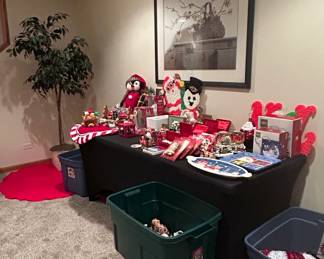 Assorted Christmas Decorations and Collectibles