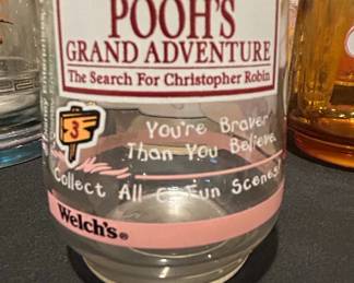 Welchs Winnie the Poohs Grand Adventure Jelly Jar Glass second image