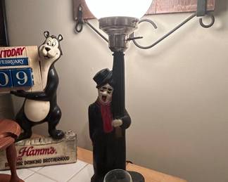 Charlie Chaplin The Tramp Bar Lamp with Ashtray