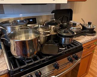 Revere Ware Copper Bottom Cookware Set