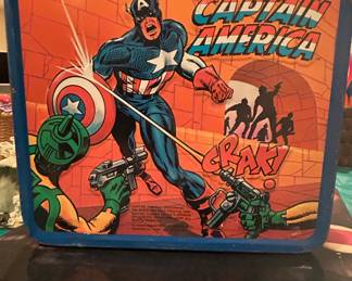 Captain America, SpiderMan, and Hulk Metal Lunchbox