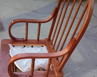 Vintage Wooden Gliding Chair