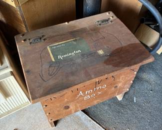 wooden ammo box