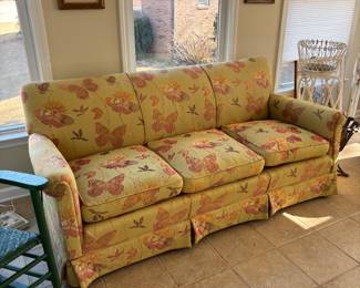 Fun Vintage Upholstered Butterfly Sofa