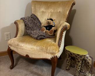 Vintage Upholstered Arm Chair
