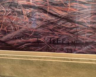 Gorgeous Large Original Pastel Art commissioned by artist Tom Tiffin of St. George Island