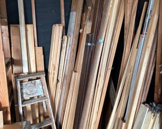 some of the molding, trim