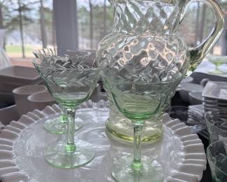 uranium (vaseline) glass.