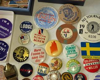 Variety of Political Buttons