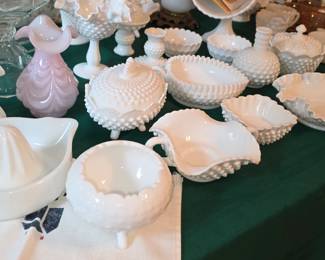 Milk Glass Hobnail