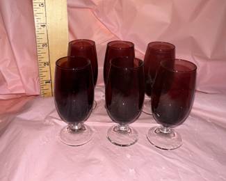 6 Purple Glasses $18.00