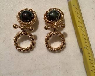 Large Doorknocker Earrings Clip On $8.00