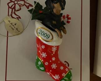 Danbury Mint 2009 Dachshund Ornament $10.00