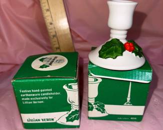 2 Holly Candlesticks $6.00