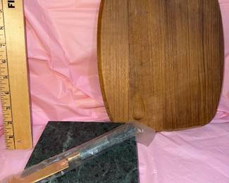 2 Cheese Boards, Wood one is Dansk $8.00