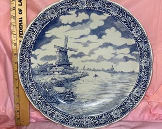 Boch Belgium Delft Plate $25.00