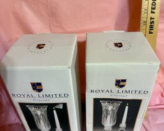 Royal Limited Crystal Candle Holder $25.00 for both 