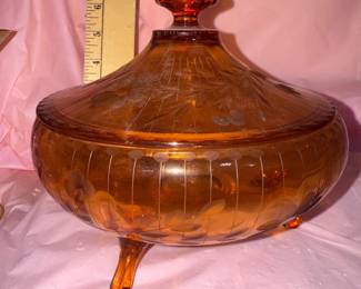 Amber Candy Dish $15.00