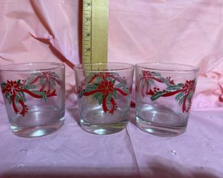 Anchor Hocking Holly Ribbon Glasses $12.00