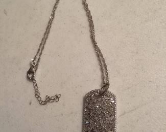 Silver Necklace with Pendant $24.00