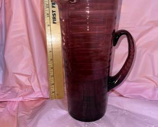 Purple Blown Glass Pitcher $20.00