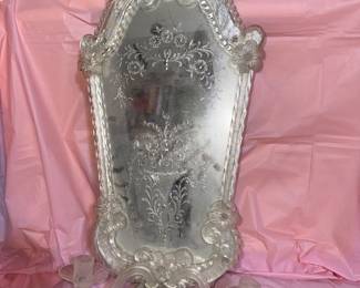 Murano Mirror/Candle Holder $200.00