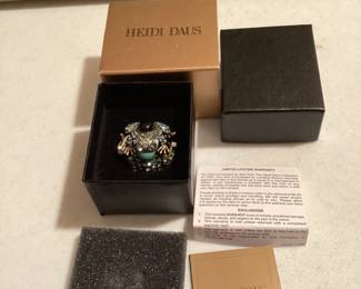 Heidi Daus Frog Ring Size 7 $30.00