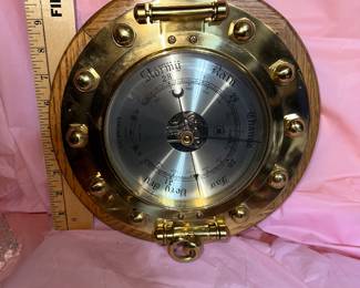 Bay Berk Porthole Barometer $75.00