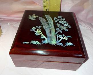 #2 Mother of Pearl Inlay Trinket Box $8.00