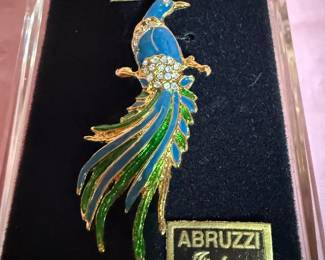 Abruzzi Peacock Pin $6.00