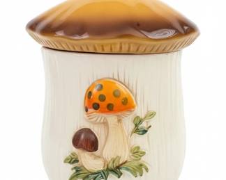Sears Merry Mushroom Ceramic Cookie Jar