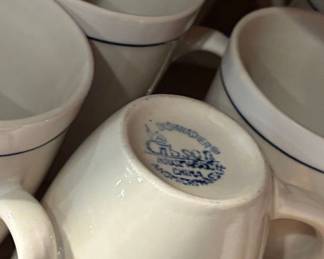 Gibson Designs Casualware White Mug with Blue Rim third image