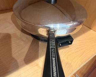 Vintage Farberware Stainless Steel Electric Skillet Model B second image