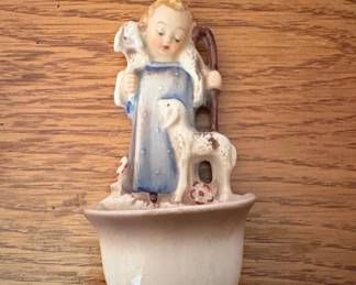 M.I. Hummel Good Shepherd Holy Water Font or