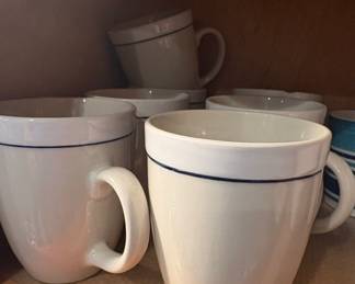 Gibson Designs Casualware White Mug with Blue Rim second image