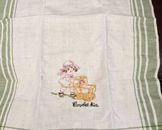 Campbell Kids Embroidered Kitchen Towel