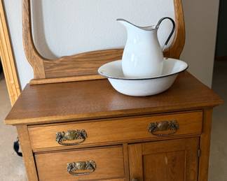 Oak Washstand   