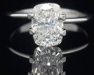 1.81 Carat Lab-Grown Diamond; Long Cushion Cut