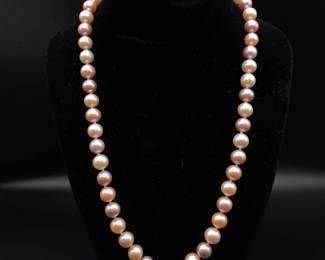 Beautiful Edison Pearl Single Strand Necklace