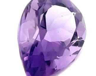 2.30 Carat Natural Amethyst; Pear Shape