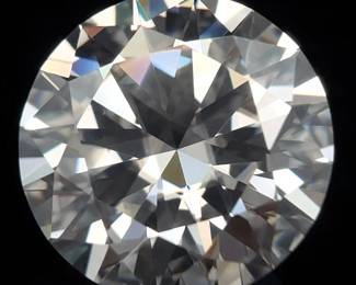 10 Carat Moissanite; Round Brilliant Cut
